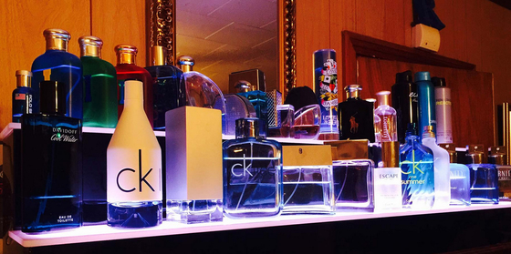 Perfume Shelf LED Custom Indoor Decorate